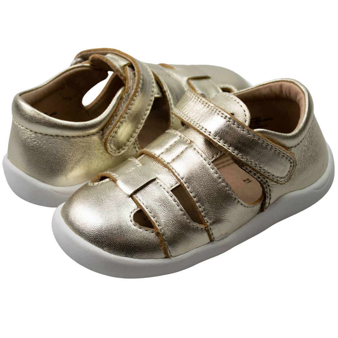 Old Soles Free Ground Gold Sandals for toddlers