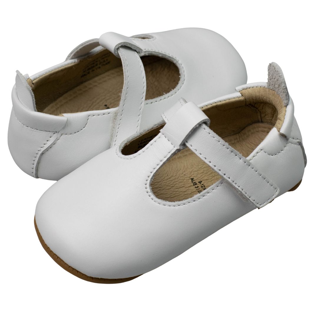 Old Soles OhMe-Bub T-Bar toddler shoes in white
