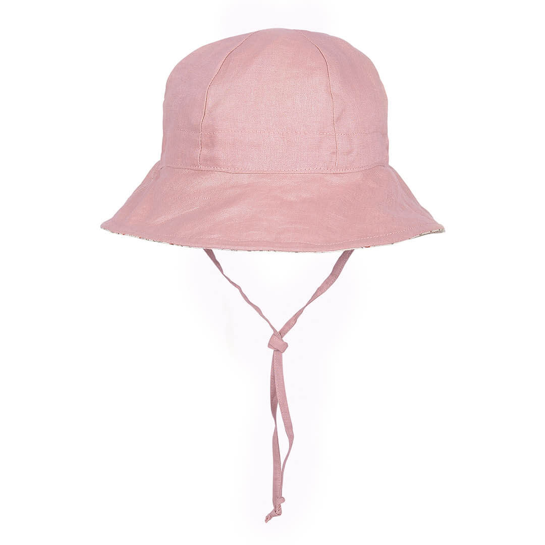 Dusky Pink reverse side of Bedhead Hats Heritage Hat Lucy