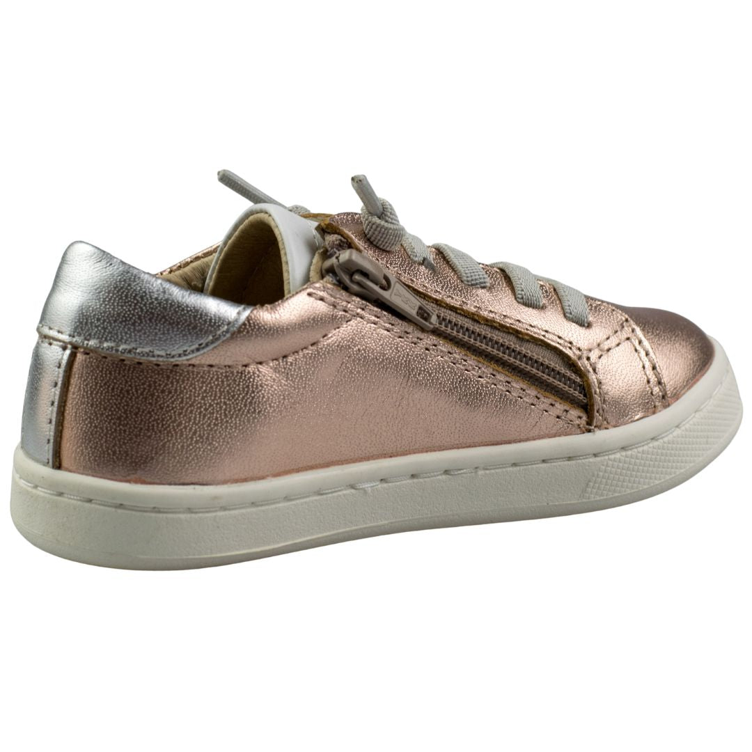 Old-Soles-Copper-Sneakers-for-kids-zip-view