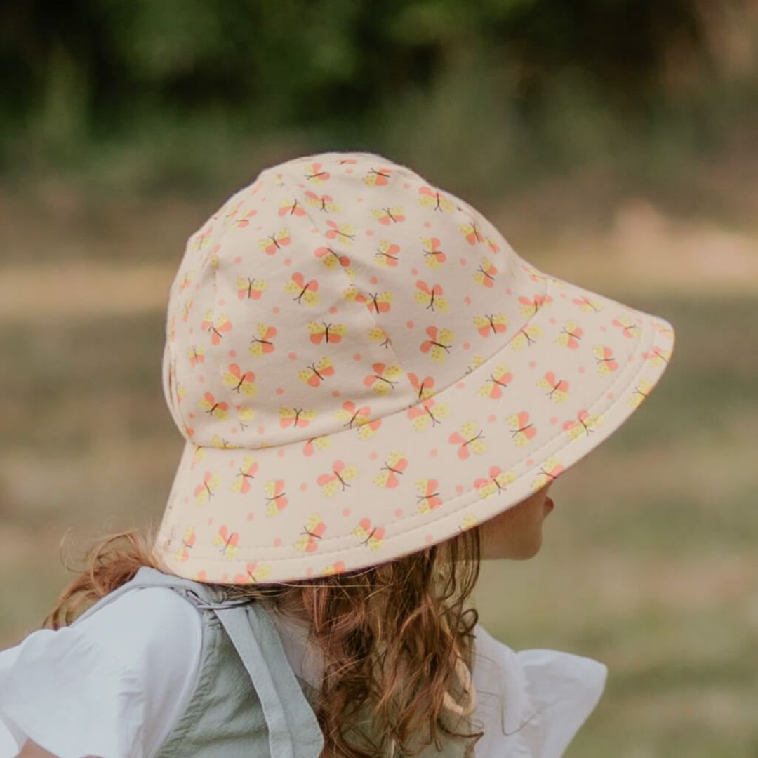 Bedhead Hats Butterfly sun hat for girls pale pink