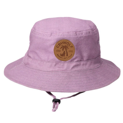 CRYWOLF LILAC PALMS Kids Reversible Bucket Hat