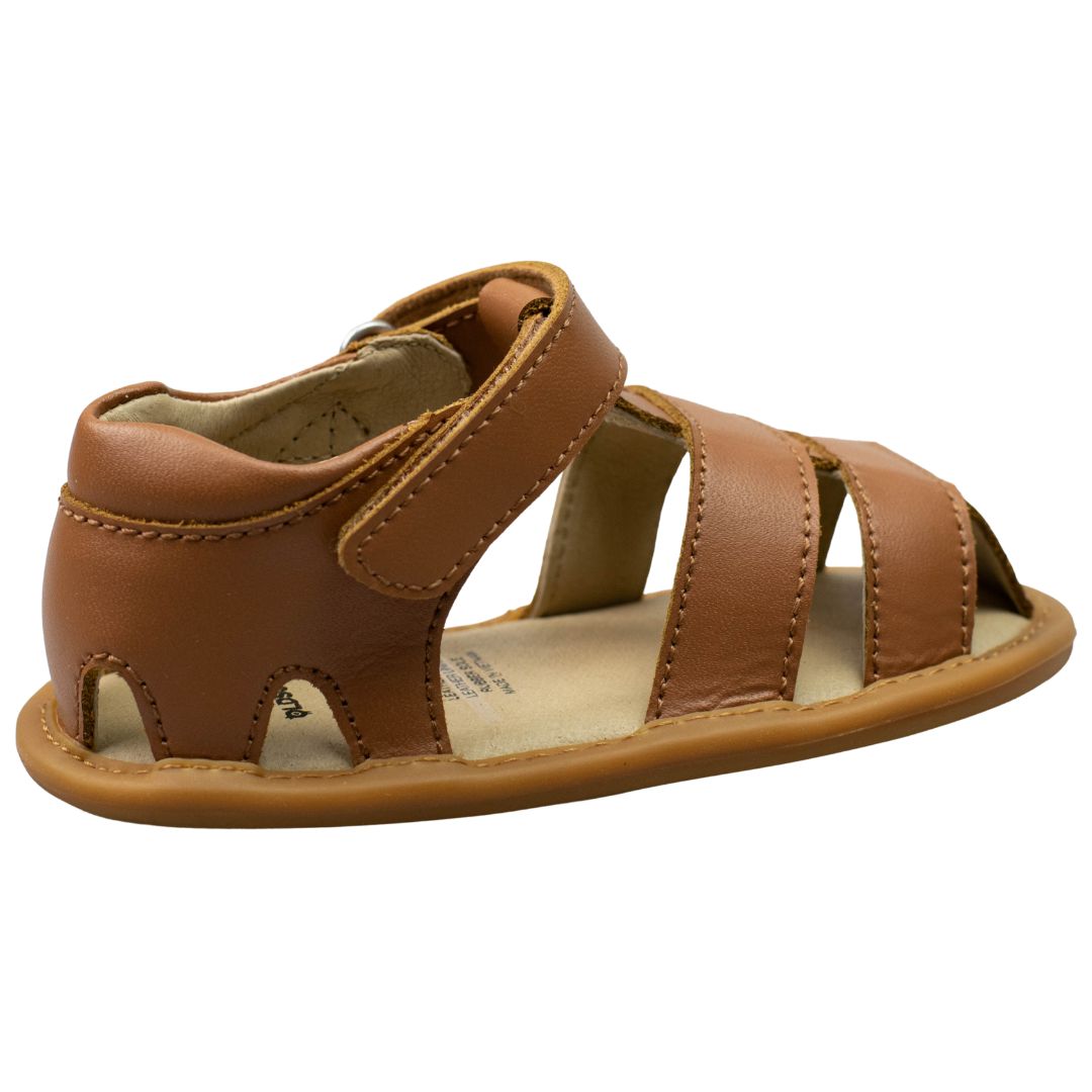 Old Soles Waves leather sandals in tan with velcro