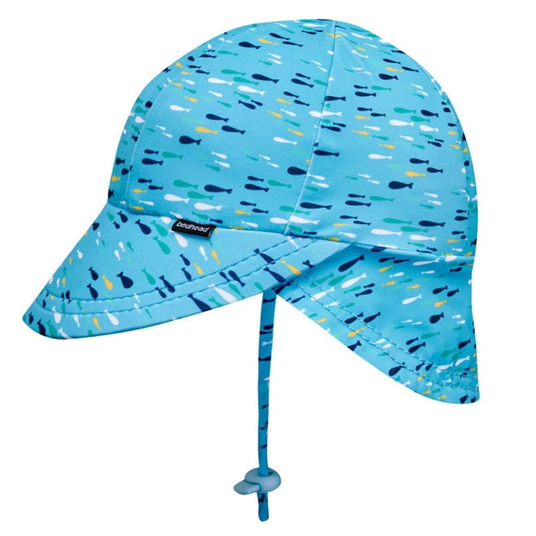BEDHEAD HATS FISH Boys Swim Legionnaire Hat UPF50+