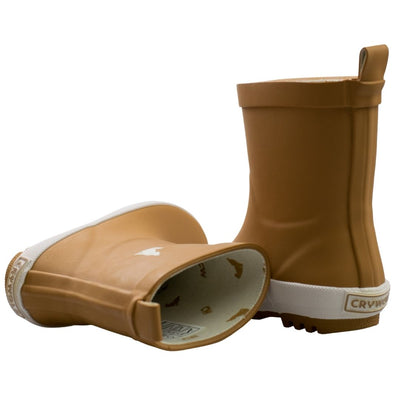 Crywolf Rainboot for kids Tan with inner cotton lining