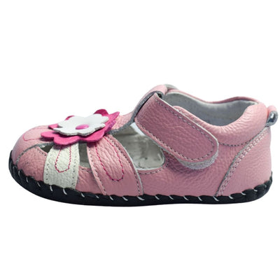 Freycoo Daisy Soft Sole Baby Sandals Pink side view