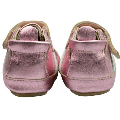 Old Soles High Roller pink baby sneakers with elastic heels