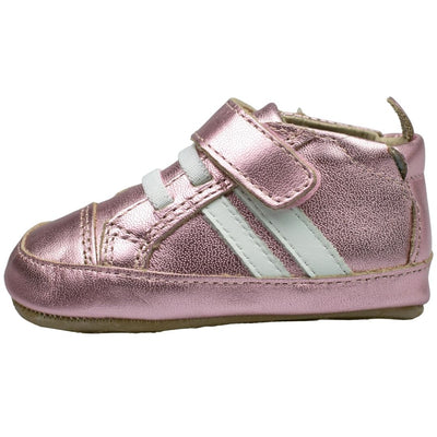 Old Soles High Roller pink sneakers for baby side view