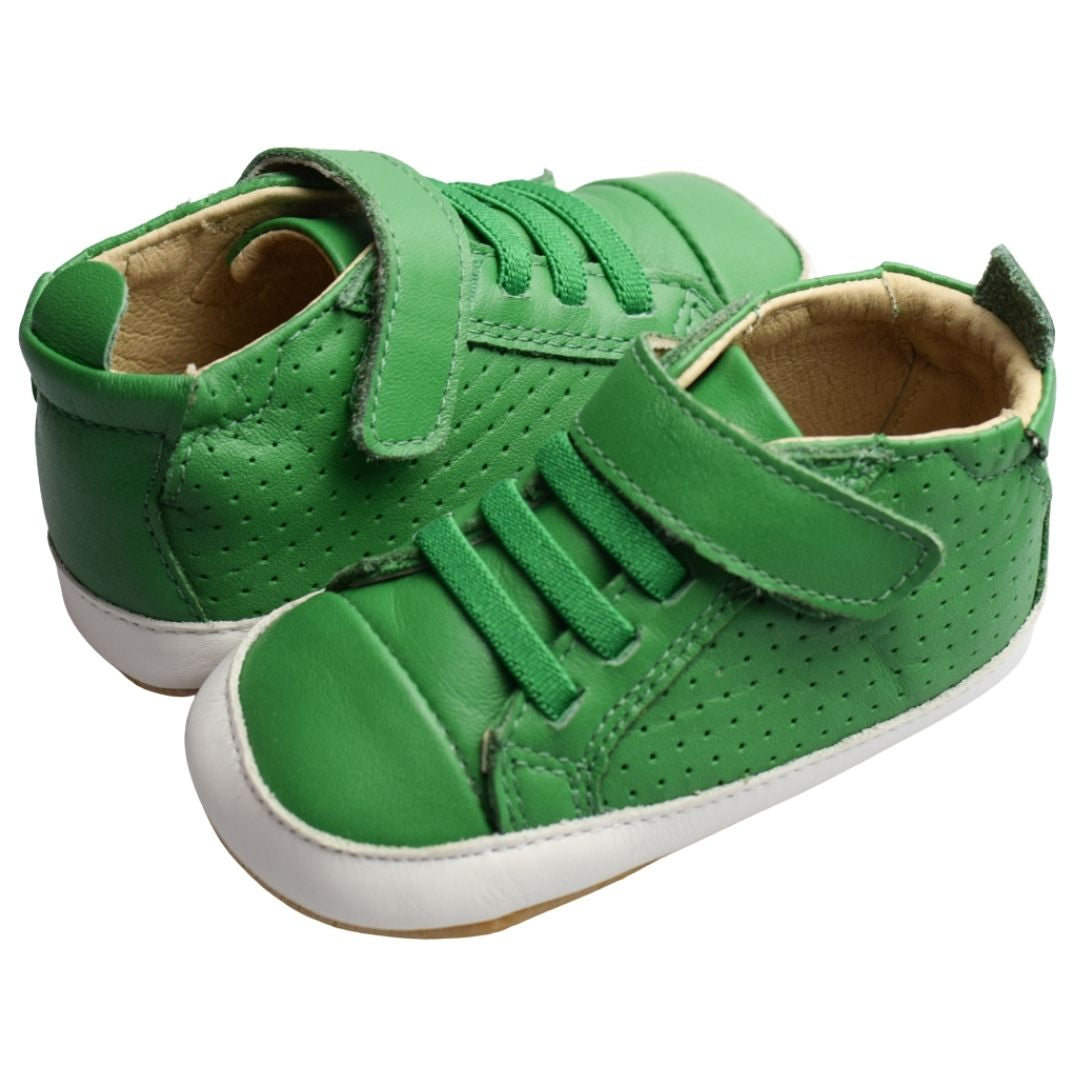 Old-Soles-Cheer-Bambini-Emerald-Green-baby-sneakers