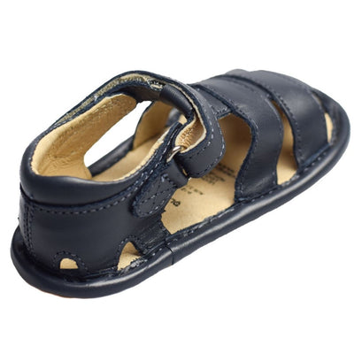 Old Soles Sandy Sandal in navy for toddlers  hook and loop closure