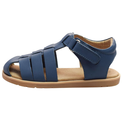 Pretty Brave Rocco sandals in navy side view