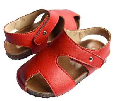 ScruffyDog Buddy Sandals Red front view