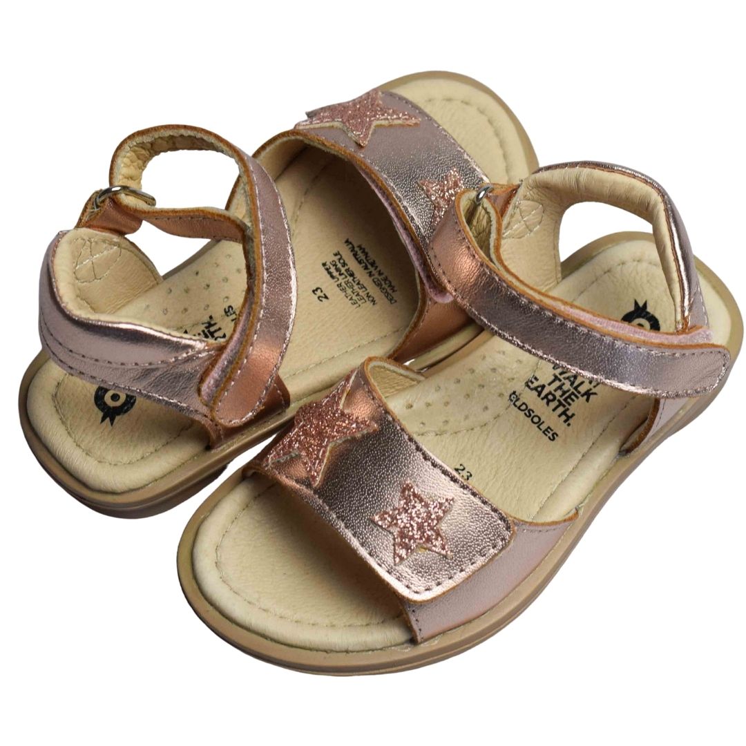 Old Soles Star Born Copper Glam Toddler Sandals 