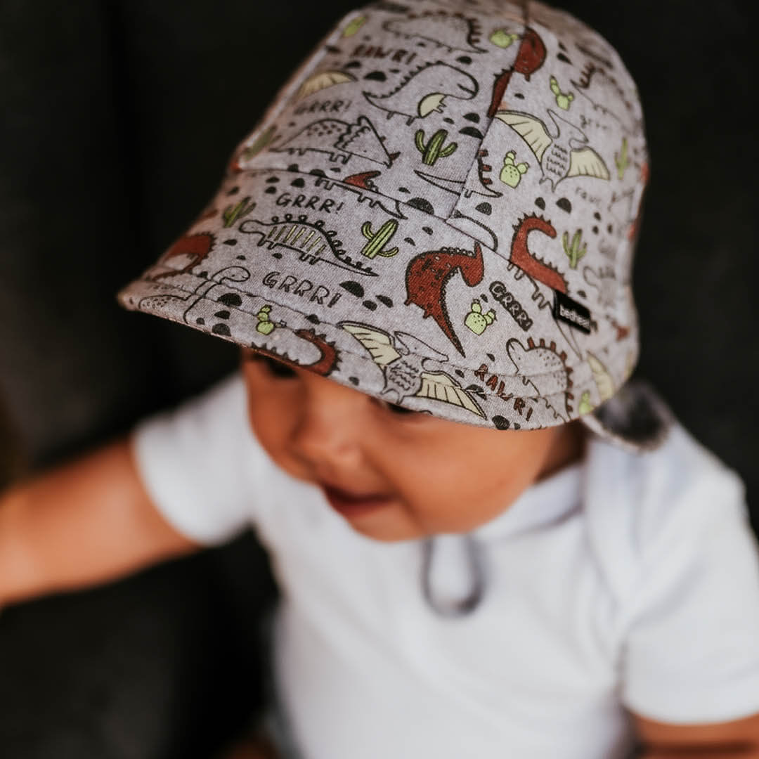 Bedhead Hats Jurassic dinosaur baby hat on baby boy